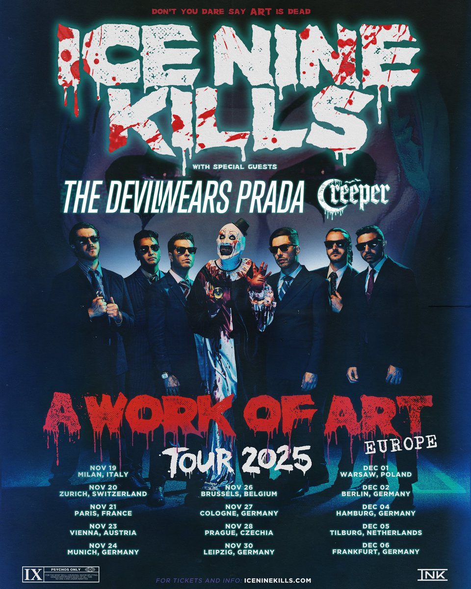 creepercultuk's tweet image. Creeper will join @ICENINEKILLS and @TDWPband on tour across the UK &amp;amp; Europe this November and December. Prepare your necks.

- Darcia