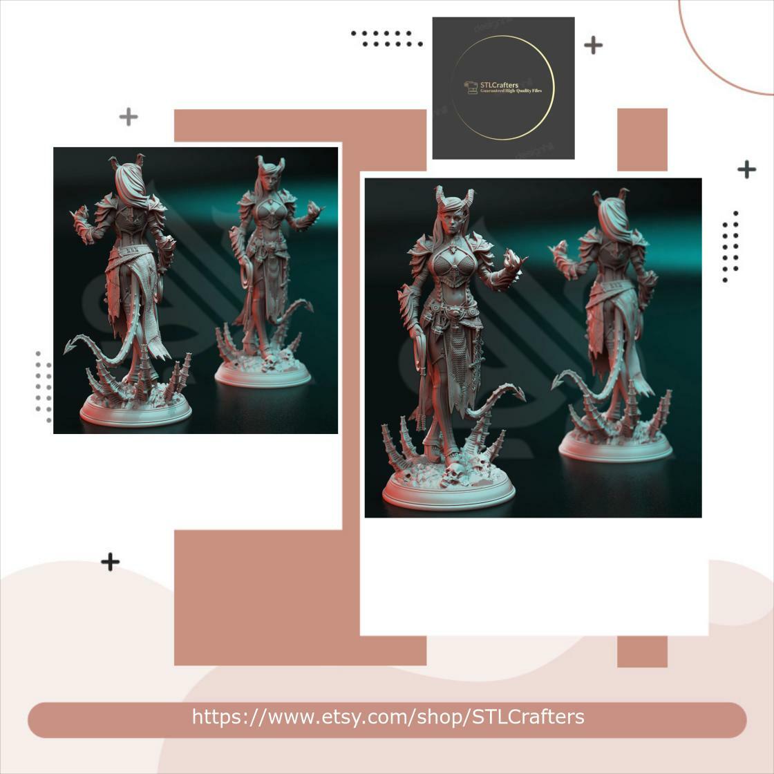 STLCrafters's tweet image. In stock. Going soon. Skardi of the Third – Warlock of Decay 3D STL Files only at £19.99.. 
bit.ly/47DJ20n
#TabletopModel #Print3dGame