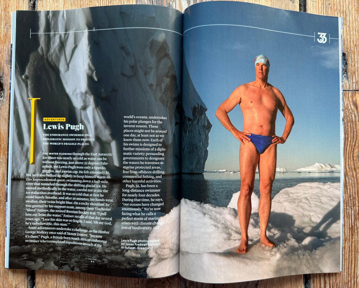 Lewis Pugh (@lewispugh) on Twitter photo Look what came today! 📬
Thank you, <a href="/NatGeo/">National Geographic</a>, once again, for this special recognition. Grateful to be part of the April issue spotlighting 33 changemakers, each working to build a better future in their own way 🌍🙏💛#NatGeo33 Look what came today! 📬
Thank you, <a href="/NatGeo/">National Geographic</a>, once again, for this special recognition. Grateful to be part of the April issue spotlighting 33 changemakers, each working to build a better future in their own way 🌍🙏💛#NatGeo33