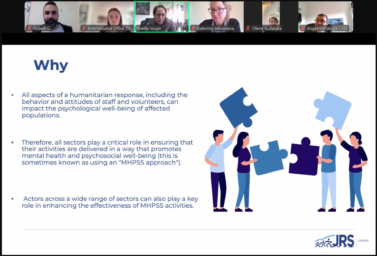 Jesuit Refugee Service - MENA (@jrs_mena) on Twitter photo JRS MENA launched the first global MHPSS Community of Practice webinar of 2025!
🎉 <a href="/JRSLebanon/">JRS Lebanon</a> shared insights on integrating MHPSS into education to better support students & communities.
👏 Thanks to our speakers & participants! Let’s keep learning & collaborating. JRS MENA launched the first global MHPSS Community of Practice webinar of 2025!
🎉 <a href="/JRSLebanon/">JRS Lebanon</a> shared insights on integrating MHPSS into education to better support students & communities.
👏 Thanks to our speakers & participants! Let’s keep learning & collaborating.