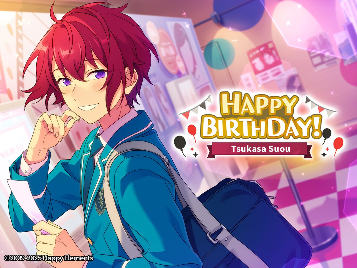 enstarsmusic_EN's tweet photo. 🎉Today is the birthday of Tsukasa Suou!

🎂 Happy Birthday to Tsukasa!

🎁Repost &amp;❤️:
2 Producers: 10 DIA Scout Tickets

#EnsembleStarsMusic https://t.co/eGrViN9jZ6