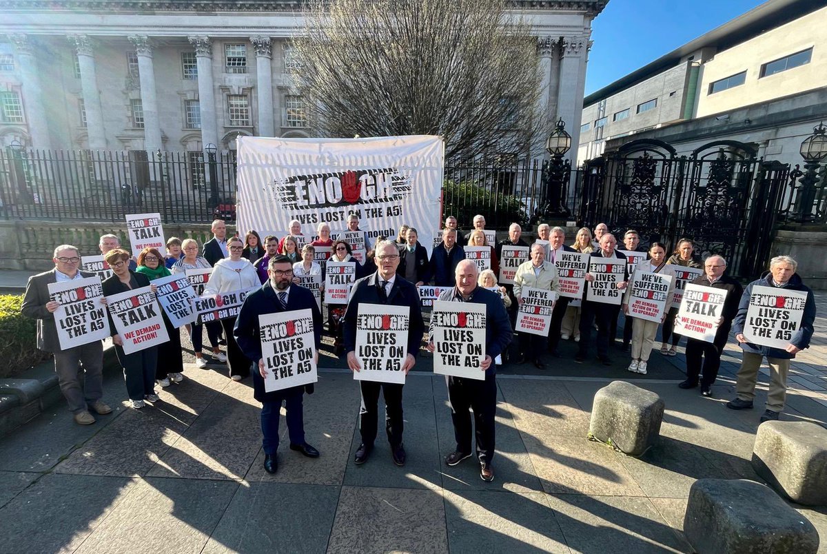 Finally their voices will be heard! Today in the High Court Belfast the barrister representing the victims of the A5 will speak to the court.