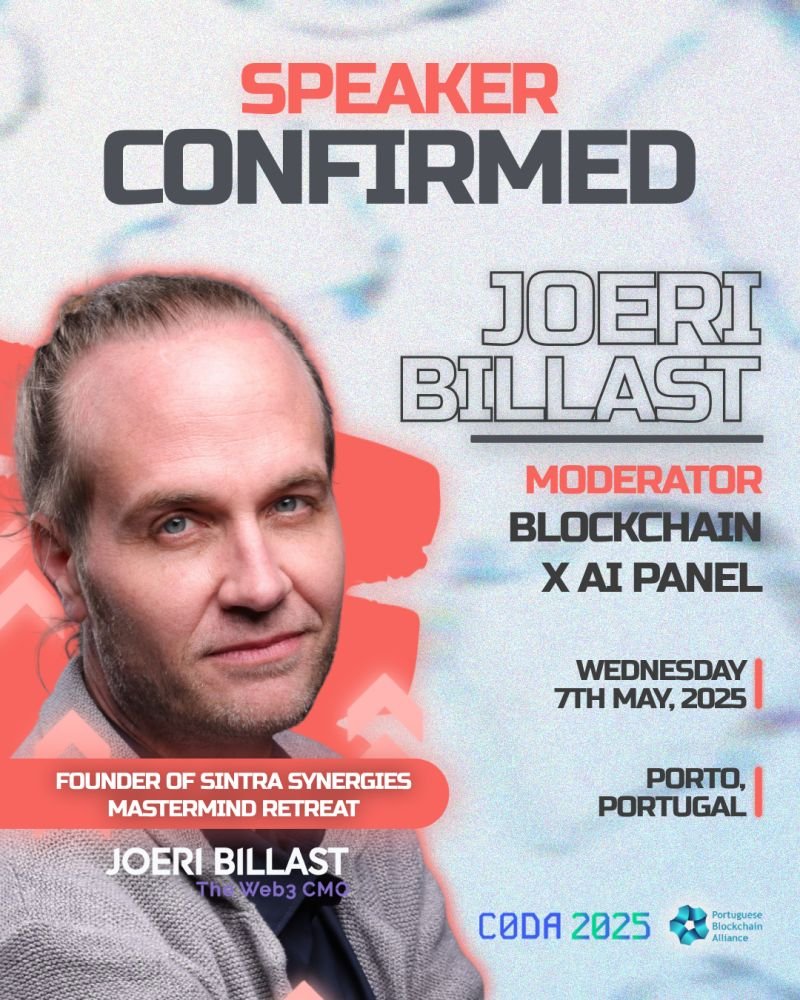 🚀 Speaker Announcement! 🚀

We’re excited to welcome Joeri Billast , a keynote speaker, AI strategist, and host of Web3 CMO Stories, a globally ranked top 5% podcast! 🎤 

Known as The Web3 CMO, <a href="/joeribillast/">Joeri Billast | The Web3 CMO</a> helps forward-thinking brands unlock growth at the intersection of AI,