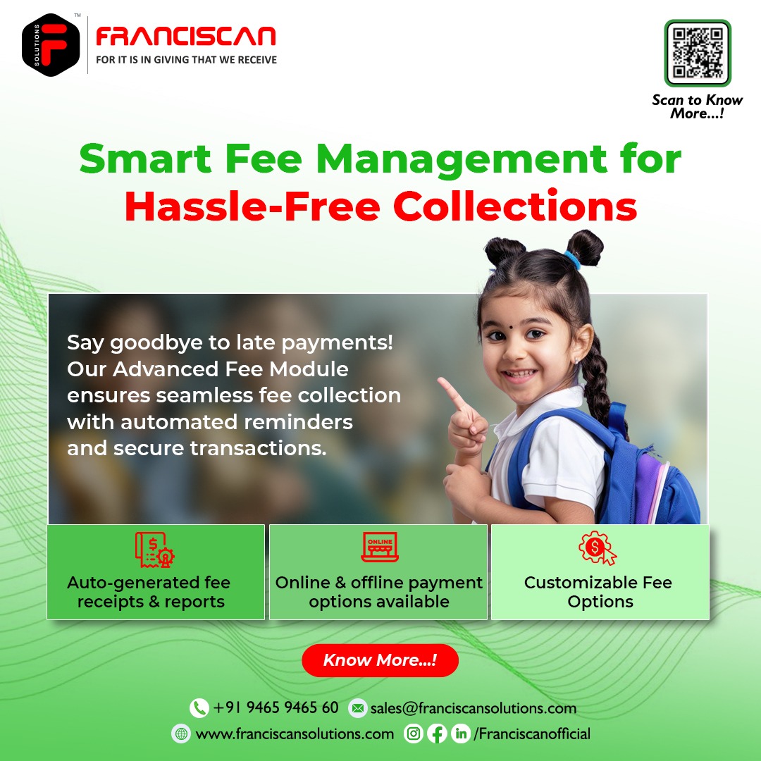 franciscans27's tweet image. 𝐒𝐦𝐚𝐫𝐭 𝐅𝐞𝐞 𝐌𝐚𝐧𝐚𝐠𝐞𝐦𝐞𝐧𝐭 𝐟𝐨𝐫 𝐇𝐚𝐬𝐬𝐥𝐞-𝐅𝐫𝐞𝐞 𝐂𝐨𝐥𝐥𝐞𝐜𝐭𝐢𝐨𝐧𝐬! 💰

#smartfeemanagement #schoolerp #digitalpayments #edtech #smarteducation #futureofeducation #follow #franciscansolutions #franciscan #uttarpradesh #noida #delhi