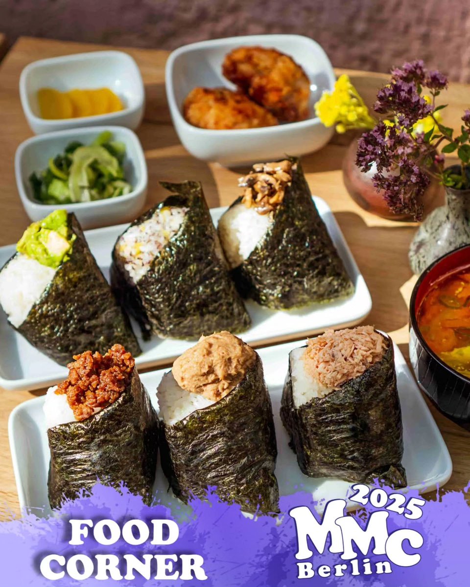 MMC Food Corner - Die besten Onigiri in Berlin!

von Tokyo Gohan.

Auf der MMC bieten sie euch natürlich Onigiri, aber auch warme Miso-Suppe, Edamame und fluffige Dorayaki an!

tokyo-gohan.com

Euer MMC-Team