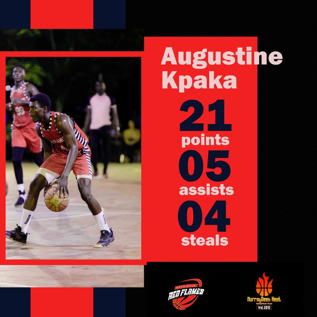 ARedFlames's tweet photo. Augustine Kpaka delivers again 🔥— 21 points | 5 assists | 4 steals — leading the charge in our 6th straight win!
#POTM #ARF10 #RoadToSixth https://t.co/4UHrZTJy69