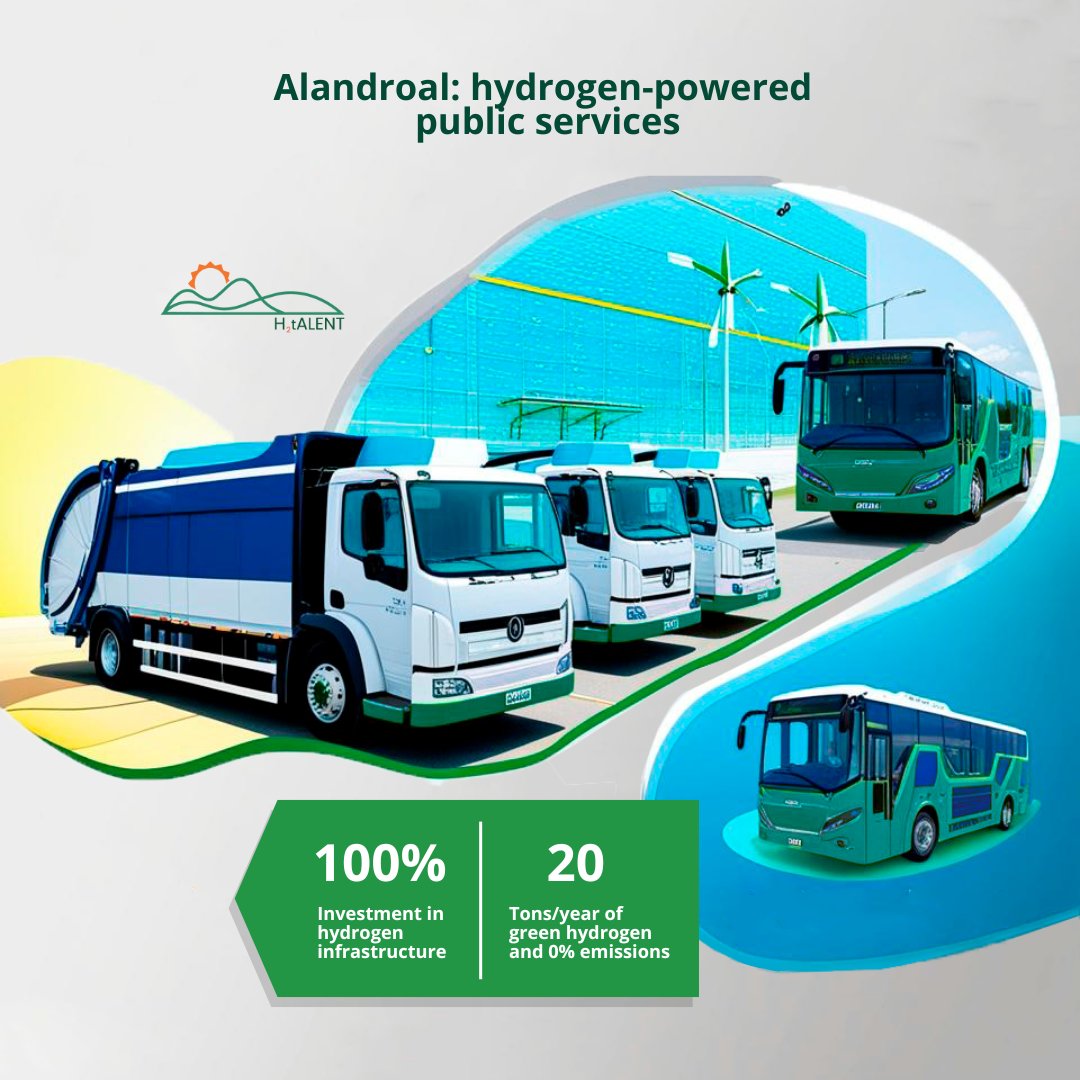 Alandroal's public fleet just got a green upgrade! 🚗

Goodbye diesel, hello hydrogen-powered! Alandroal public services leads the clean transport revolution with 15 converted vehicles and 0 emissions.

The future of transport is here! 🌱

#SustainableTransport #GreenHydrogen