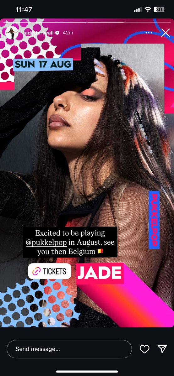 lightsupleigh's tweet image. Jade coming to Belgium?? 😭