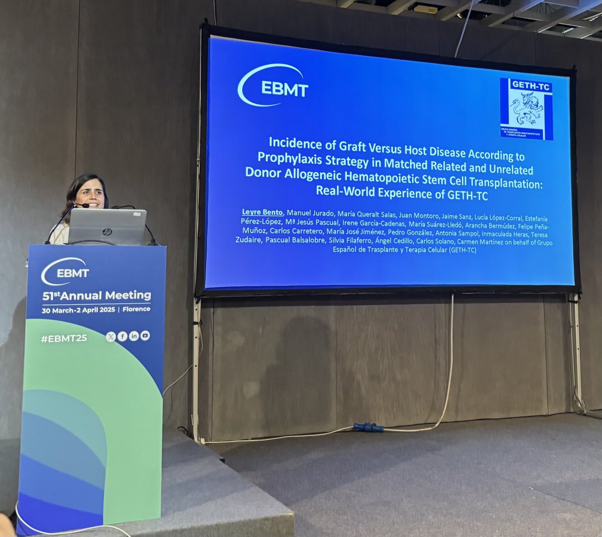 aseralonso's tweet photo. Representation of Son Espases University Hospital at EMBT 2025 - 51st Annual Meeting in Florence 

#EBMT25 #GETH 
@TheEBMT @GETH_info @SonEspases @idisbaib @leyrebento @aseralonso https://t.co/SiGkkVqGJ9