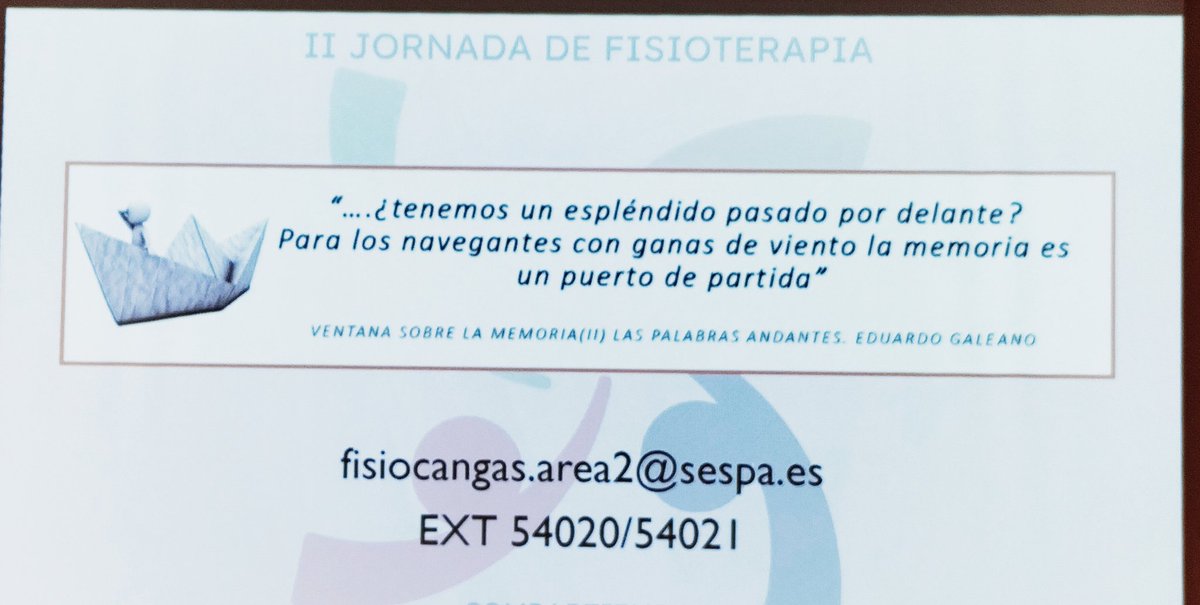 Pues yo quiero decir que mi hermana es una profesional maravillosa por muchas cosas pero sobretodo por esa capacidad de autocrítica, por mirar más allá, por su trabajo en equipo y por desaprender para avanzar.
Enhorabuena a toda la unidad de fisioterapia de AP del área 2.
🥰🤗