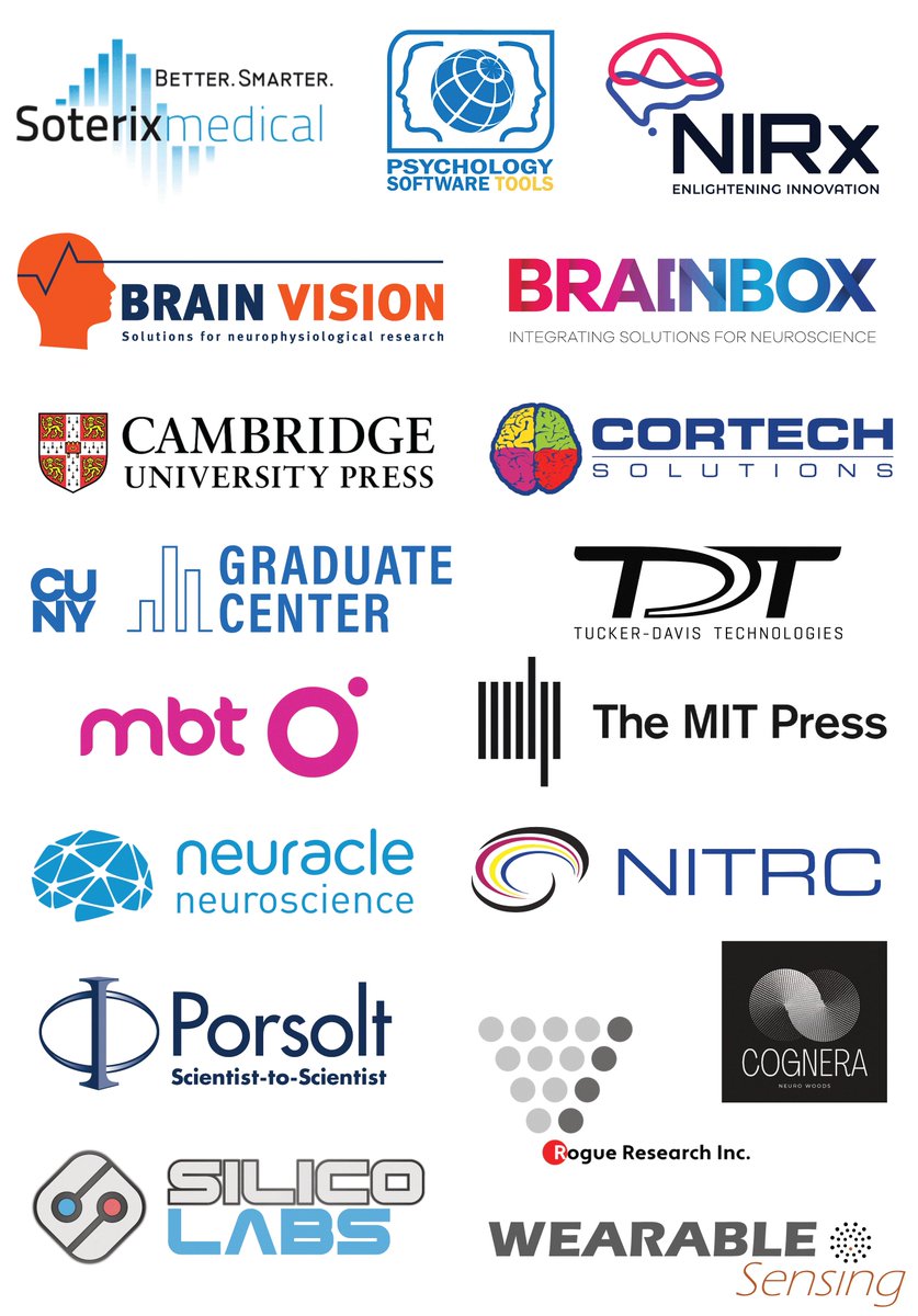 CNSmtg's tweet image. And a BIG Thank You!! To our sponsors and exhibitors at #CNS2025.
ANT North America Inc.
Brainbox
Brain Vision LLC
Cambridge University Press
Cortech Solutions, Inc.
CUNY Graduate Center
mBrain Train
Neuracle Neuroscience
NeuroWoods, Inc.
NIRx Medical Technologies, LLC…