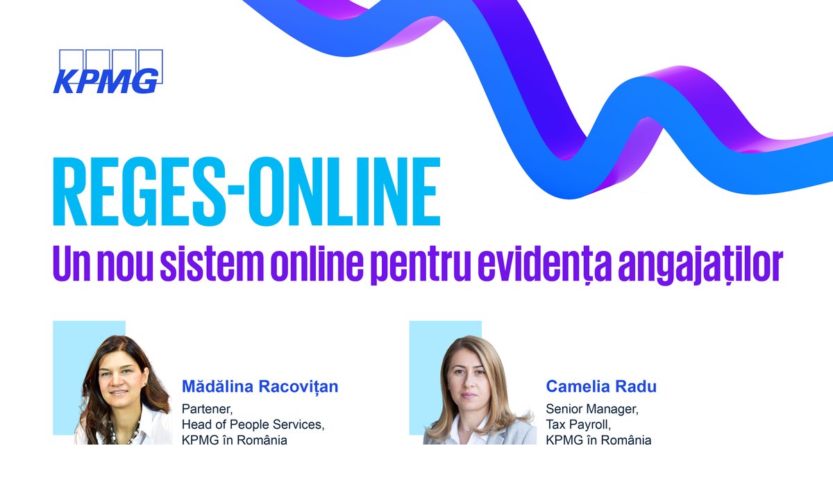 Guvernul a adoptat Hotărârea care introduce REGES-ONLINE, noul sistem digital de evidență a salariaților. Acesta simplifică procedurile pentru angajatori, eliminând obligația notificărilor scrise către ITM și asigurând conformitatea cu Regulamentul GDPR. assets.kpmg.com/content/dam/kp…