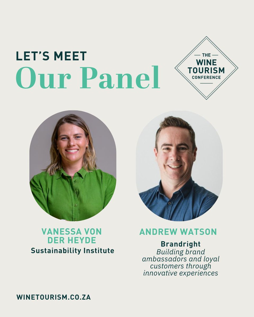 Join us at the Wine Tourism Conference 2025 for a dynamic panel on "How Inspiring Experiences Can Boost Revenue Diversification in Wine Tourism." Industry leaders will share insights and strategies to drive growth — don’t miss it!
🔗 Register now: quicket.co.za/events/297137-…