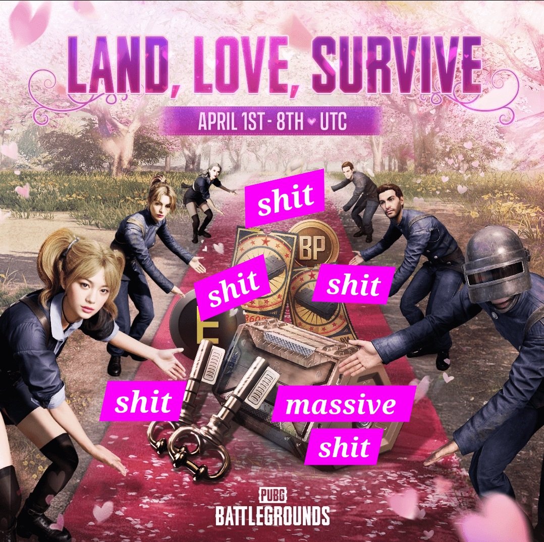 Don't forget the Land, Love, Survive event thats on at the minute.