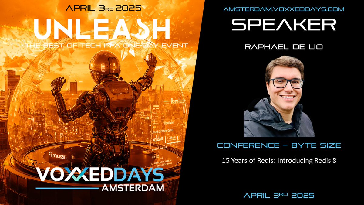 VoxxedAmsterdam's tweet image. 15 Years of @Redisinc, Introducing Redis 8
🔹 Native vector similarity search for AI workloads
🔹 Smarter memory management & adaptive data structures
🔹 Enhanced threading and I/O performance
🔹 Built-in support for real-time & event-driven architectures
🔹 What Redis 8 unlocks…