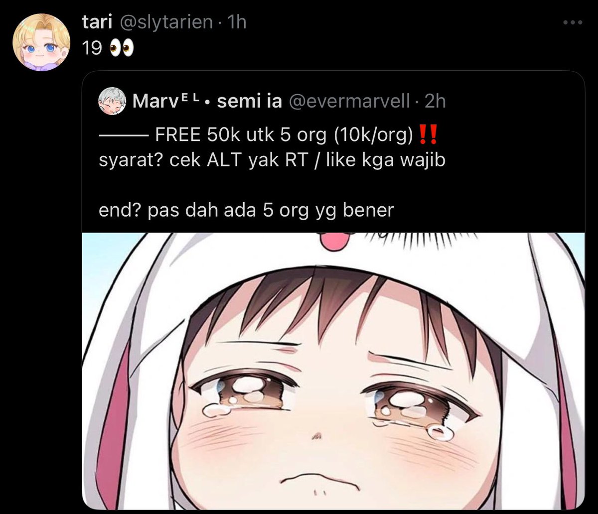 evermarvell's tweet photo. Congrats on winning! Claim lgs ke DM yak, tysm for joining this mini (random af) GA🫂
‼️Sesuai info sebelumnya, hadiah akan dibagi sesuai jml pemenang (3)

winners : @madhyungznoona @slytarien @onlyncess https://t.co/QcbZCfyIbz