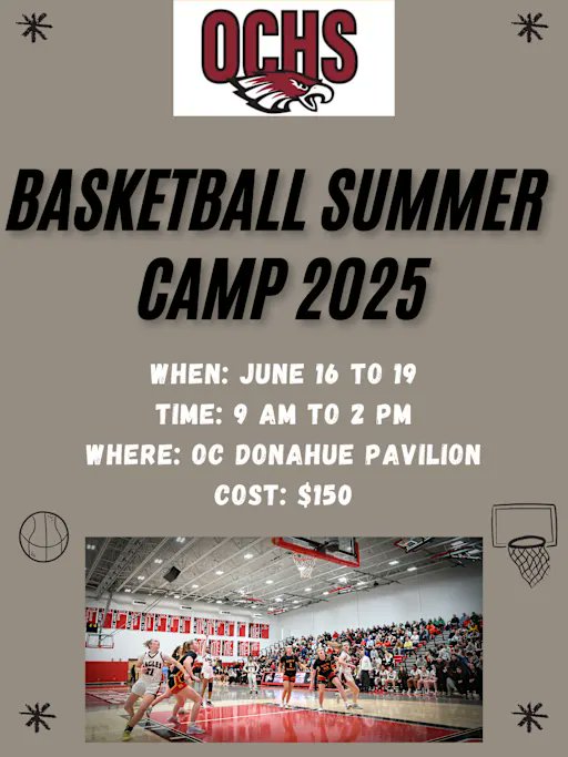This summer, OC is offering camps in three sports - basketball, cheerleading and volleyball. Scroll down for more information and registration for each camp. We hope to see you in June! oaklandcatholic.org/athletics/team…