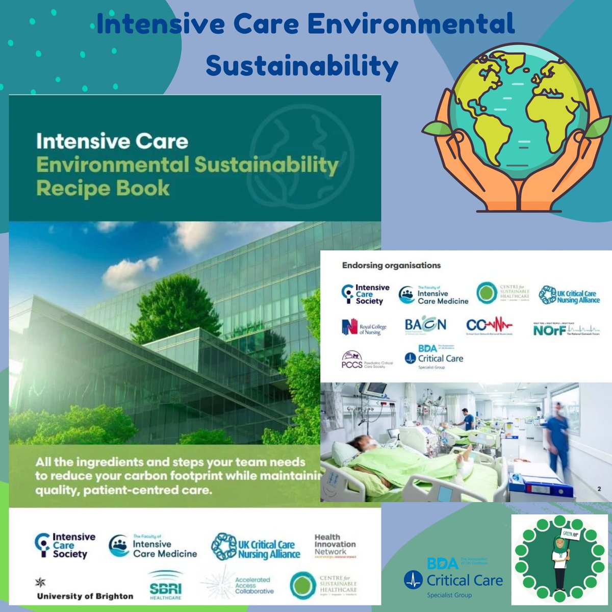 If you are interested in making small changes to support sustainability in your critical care unit, check out the Intensive Care Society’s environmental sustainability recipe book!! 

It’s free for download as well! 🙌🏼🌳

See our Linktree for the link!🔗 

#greenerahpweek2025