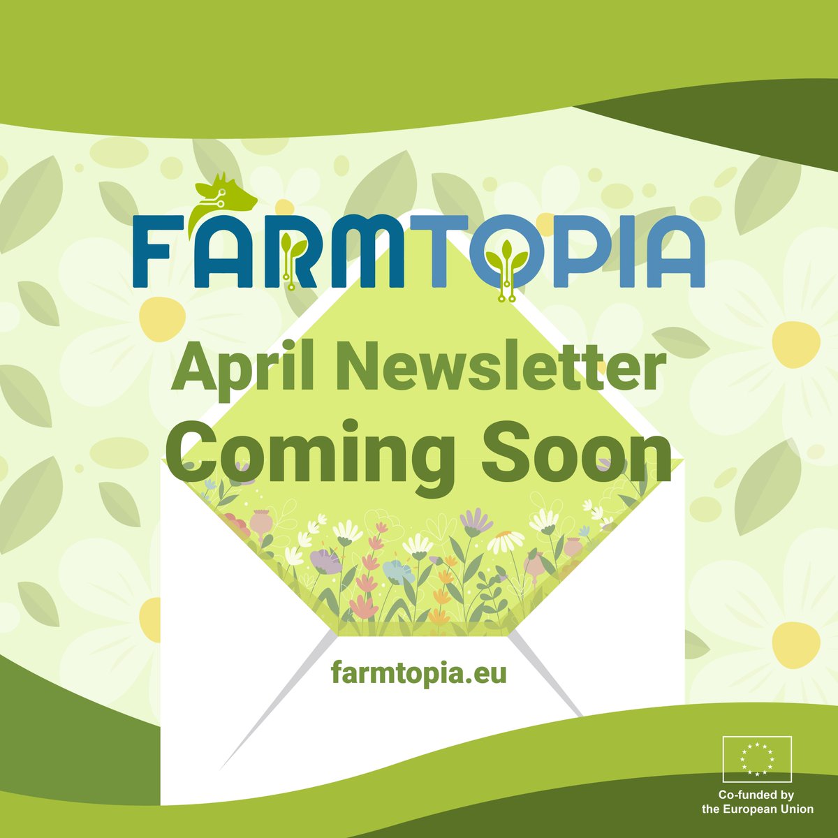 🌱 Farmtopia's Spring #Newsletter is coming soon! 📰

Get ready for a fresh dose of updates &amp; insights. 

📩 Subscribe here 👉 eepurl.com/ixVb-A 

farmtopia.eu

#FarmtopiaProject #HorizonEurope #ResearchImpactEU