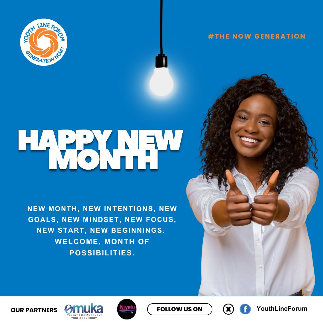 YouthLineForum's tweet photo. It’s a NEW MONTH colleagues🤗

#TheNowGeneration https://t.co/tXer261w9B