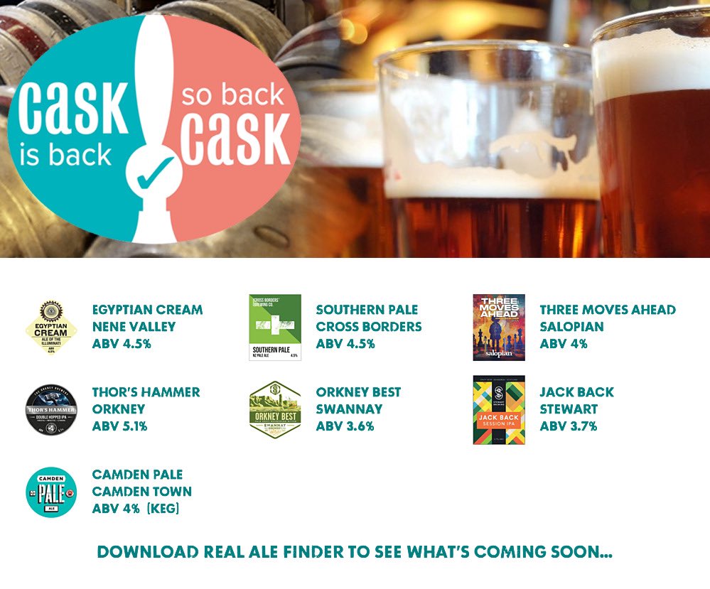 On the bar today!
Beer Board: bit.ly/37B0ERw
#CaskIsBack @NeneValleyBrew <a href="/CrossBorderBrew/">Cross Borders BrewCo</a> <a href="/SalopianBrewery/">Salopian Brewery</a> @orkneybrewery <a href="/SwannayBrewery/">Swannay Brewery 🍻</a> <a href="/StewartBrewing/">StewartBrewing</a> <a href="/CamdenBrewery/">Camden Town Brewery</a> 
#RealAleFinder ⁦<a href="/CAMRA_Edinburgh/">Edinburgh CAMRA</a>⁩ ⁦<a href="/BeerEdinburgh/">Edinburgh Beer</a>⁩ ⁦<a href="/GoodBeerInEd/">Good Beer In Edinburgh</a>⁩ #realale #cheers