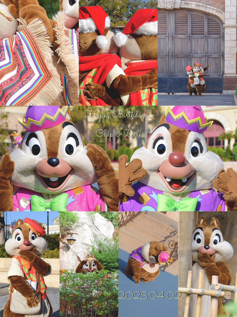 🐿🐿お誕生日おめでとう🥜🥜
#ハッピーバースデーチップとデール
#チップとデールスクリーンデビュー