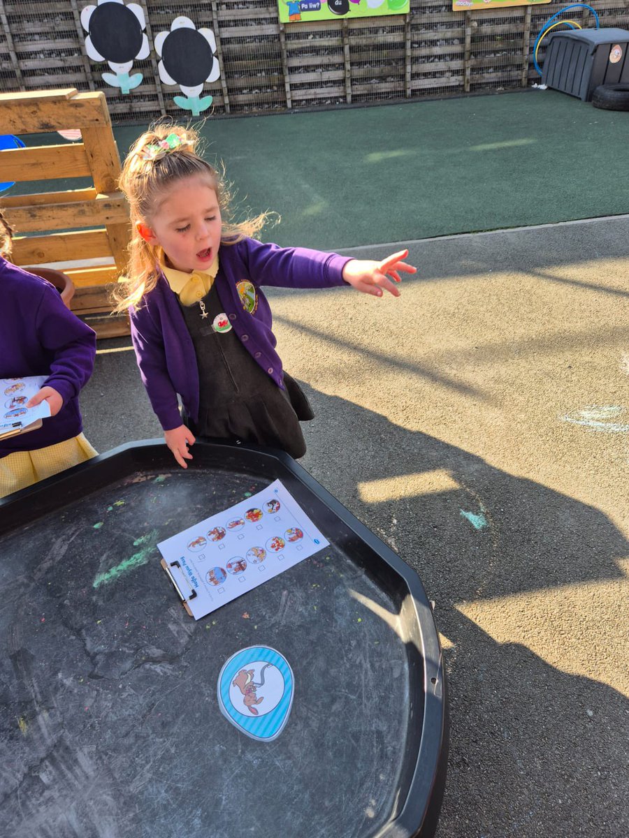 Plant y Meithrin yn mwynhau gweithgareddau’r Pasg!