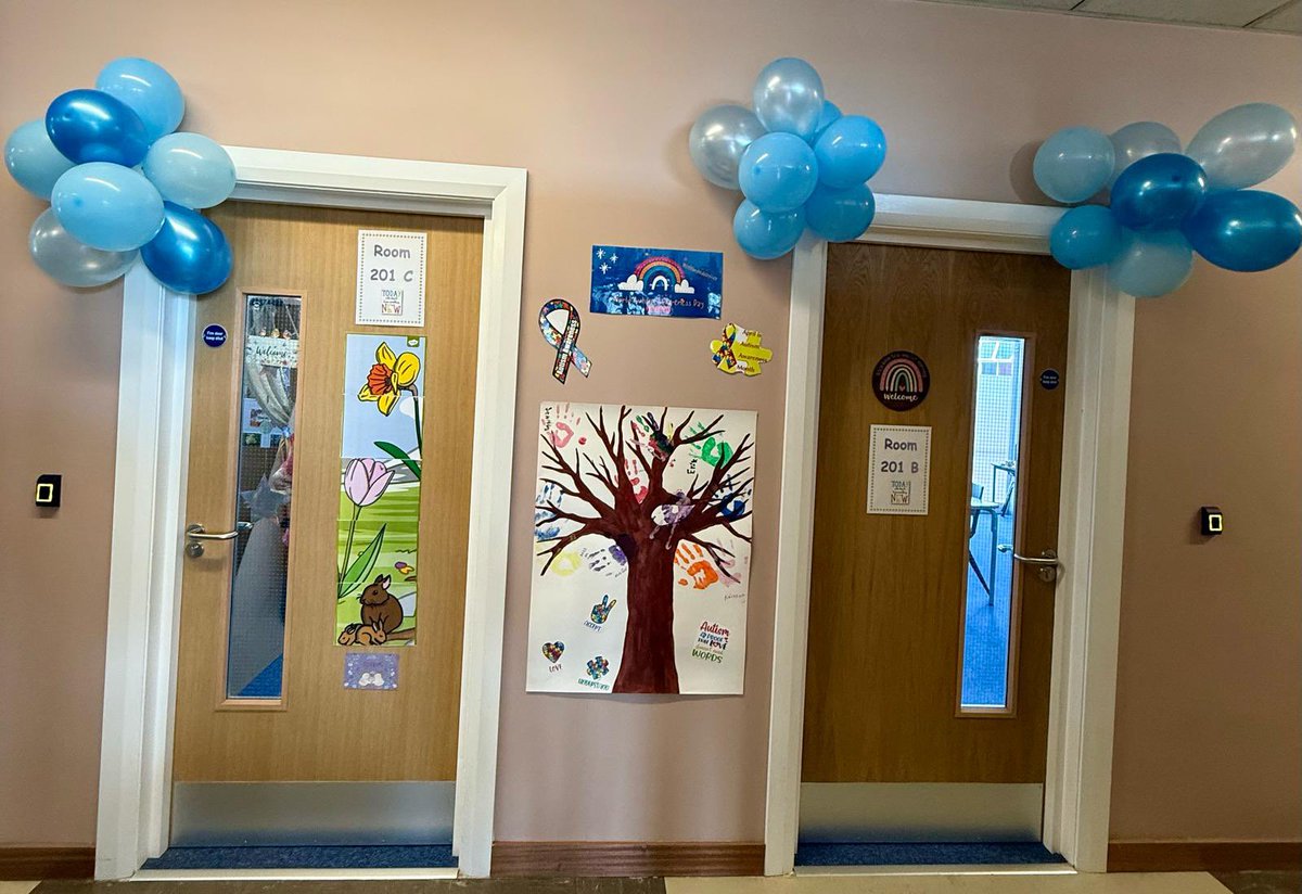 Our SPiMS team celebrating World Autism Day today in St Patrick’s 💙

#LightItUpBlue
#CelebrateDifferences
#AutismAcceptance