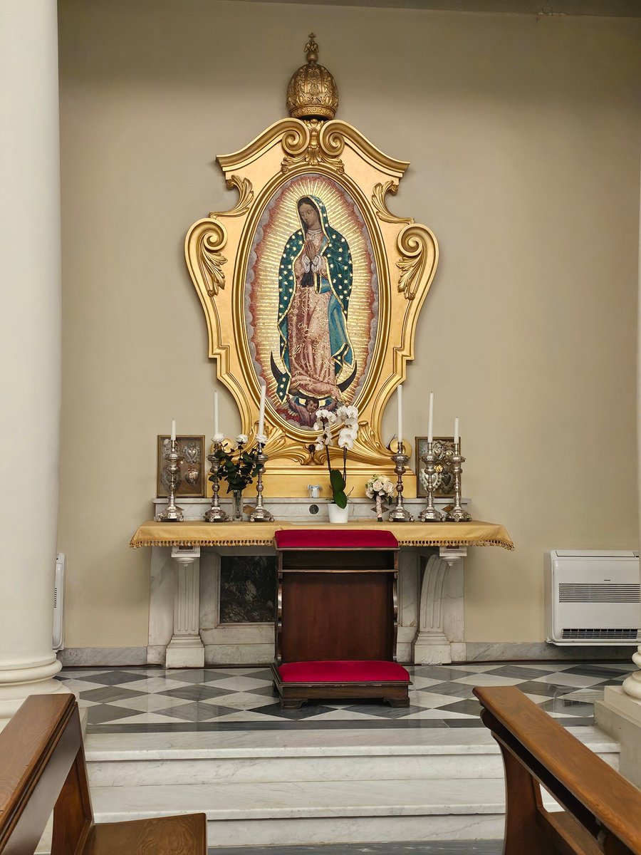 ludwigbarragan's tweet image. Our Lady of Guadalupe is present in the Governor´s Palace (Governorato), deep inside Vatican City.