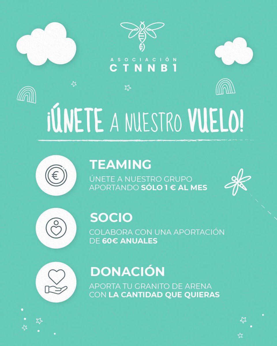 ctnnb1_espana's tweet photo. En @ctnnb1_espana 🧬 trabajamos día a día para ofrecer apoyo, visibilidad y esperanza a las familias que se  enfrentan al  CTNNB1. 💙

¿Te sumas a nuestro vuelo? Hay muchas formas de apoyarnos pero sobre todo acercarte a nuestra realidad .

🦋 ¡Únete al vuelo de las libélulas! 🦋 https://t.co/vSLR9OWqzn