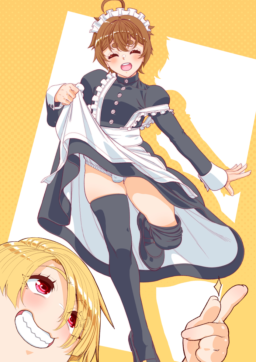 みんなが天(そら)くんのイタズラで
2話の天くんと同じ
メイド姿にされてしまったようです‼

もう少しだけエイプリルフールが続きそうです