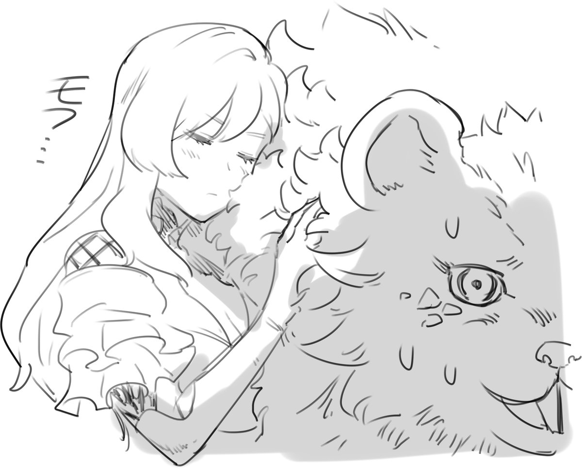 ふふ……あったかいわ……」 ゆるっと #ユミア✏️ #ユミアのアトリエ