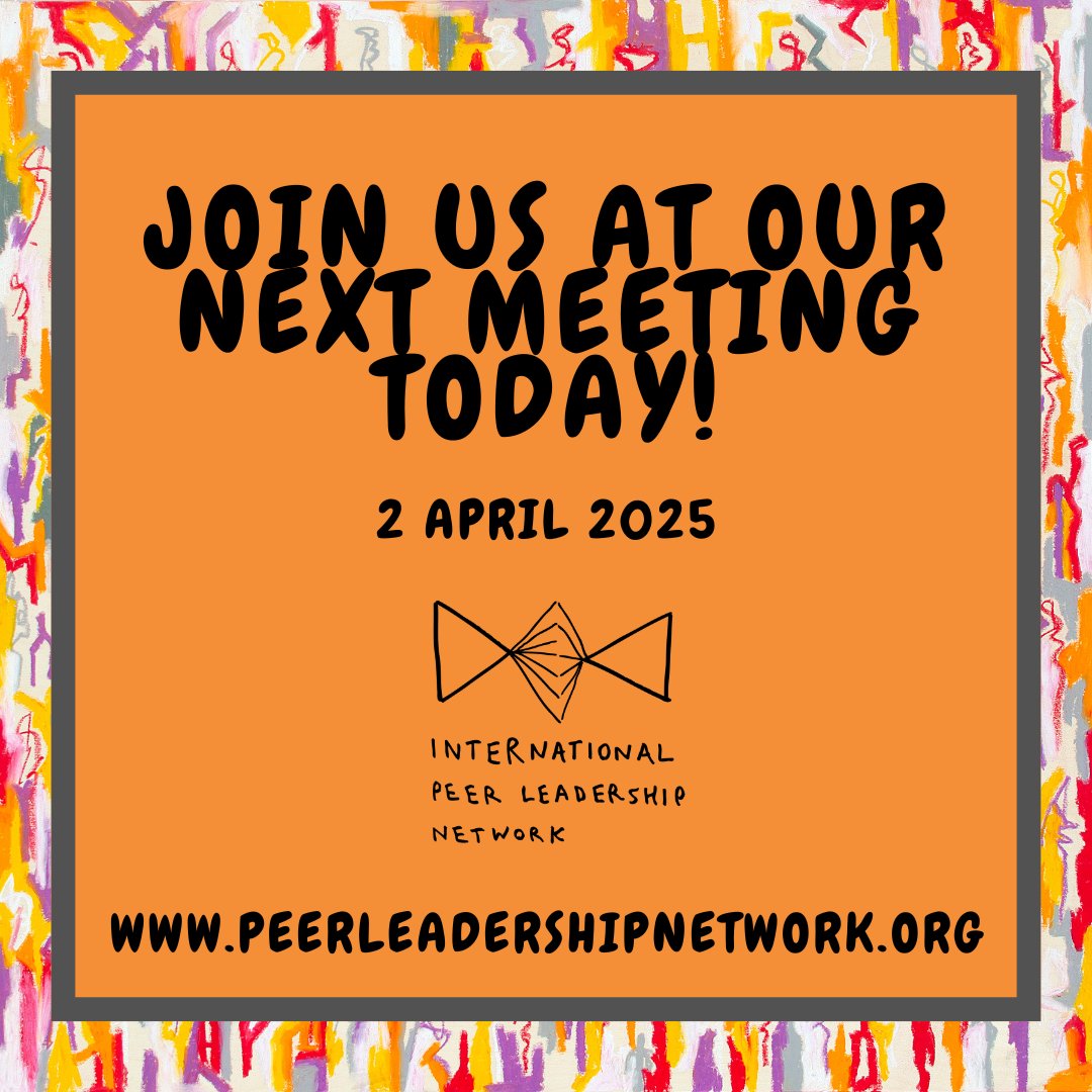 Just a reminder that our community of practice is today, make sure you're signed up so you get the link. Looking forward to seeing you all later. 

Register here: bit.ly/Register-IPLN

#PeerLeadership #PeerSupport #PeerResearch #LivedExperienceLeadership