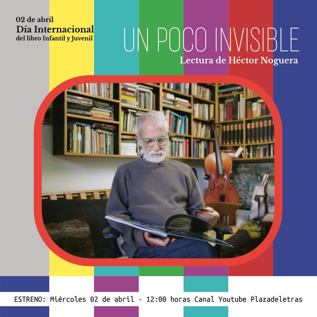Hoy a las 12:00 pm celebramos el Día Internacional del Libro Infantil y Juvenil con una especial lectura del libro de Andrés Kalawski, Muriel Miranda y Hugo Covarrubias «Un poco invisible» a cargo del destacado actor nacional Héctor Noguera.
¡Comparte!
youtu.be/j6JOBHWRYos?fe…