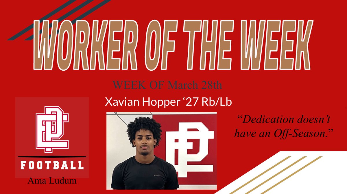 Congratulations to Xavian Hopper '27 for being named our “Worker Of The Week” for the week of March 28th. His leadership, hard work, and commitment to make those around him better has not gone unnoticed.
#RollTownies #AmaLudum