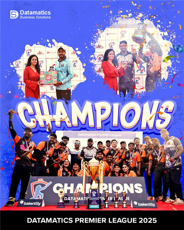 Datamaticsbpm's tweet image. 8 teams, 1 trophy, and a finale packed with twists.
iSpend Canada clinched victory in #DPL2025, but the real win? Team spirit, passion & an unforgettable legacy! Can’t wait for next season!
#CricketFever #LifeAtDatamatics