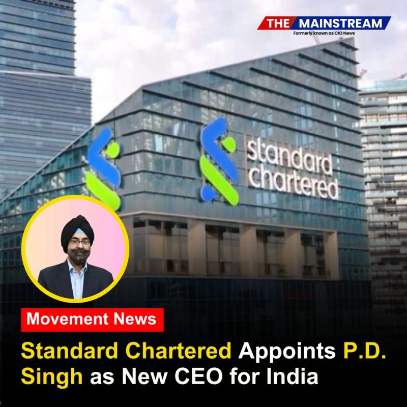 TheMainstream7's tweet image. Standard Chartered Appoints P D Singh as New CEO for India

#TheMainstream #IndiaLeadership #BankingExcellence #FinanceNews