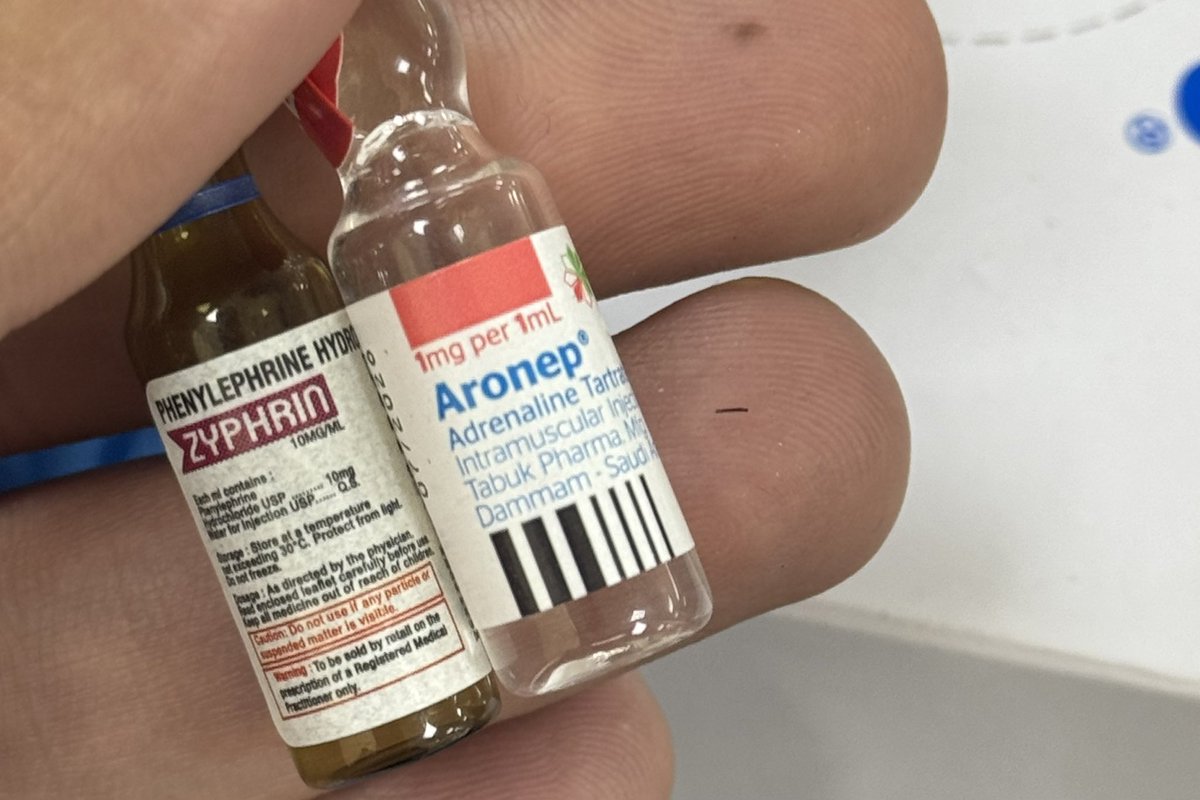 QAlmulihi's tweet photo. Push-dose pressors save lives—know how to prepare them.
During a busy shift, Dr. Nour @NourAlSwaimil  prepared them for two critical cases and created this concise, life-saving summary.
Save it. Use it. It saves lives. https://t.co/OYAG9jbCSn