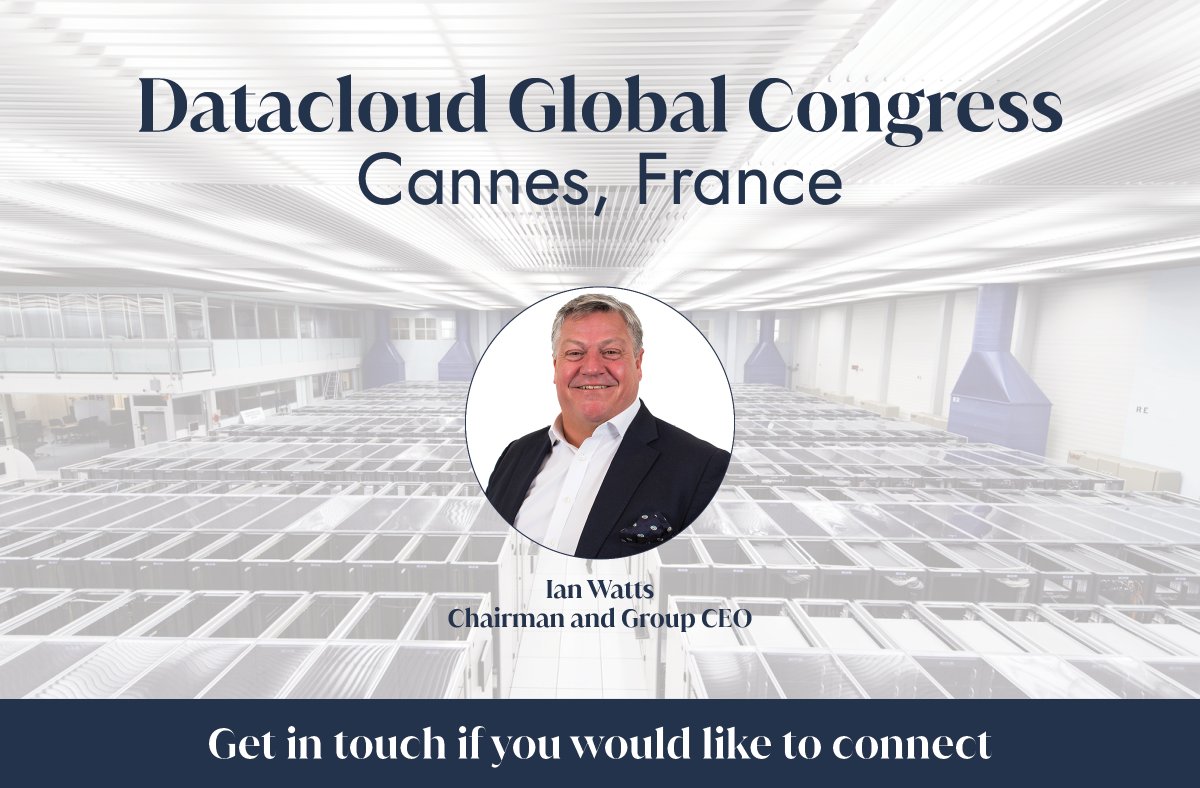 Chairman and Group CEO Ian Watts is attending DataCloud Global Congress in Cannes on 4-5th June 2025!

If you would like to connect with Ian in France, let us know!

#DataCentres #Engineering #Conference #Technology
