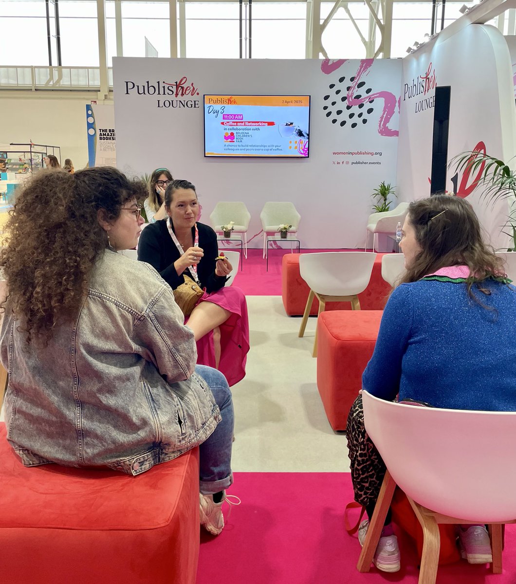 BoChildrensBook's tweet image. This morning, the #PublisHer Lounge was buzzing with creativity and excitement as authors and illustrators spent some time getting to know each other’s projects- not without a cup of coffee! ☕️