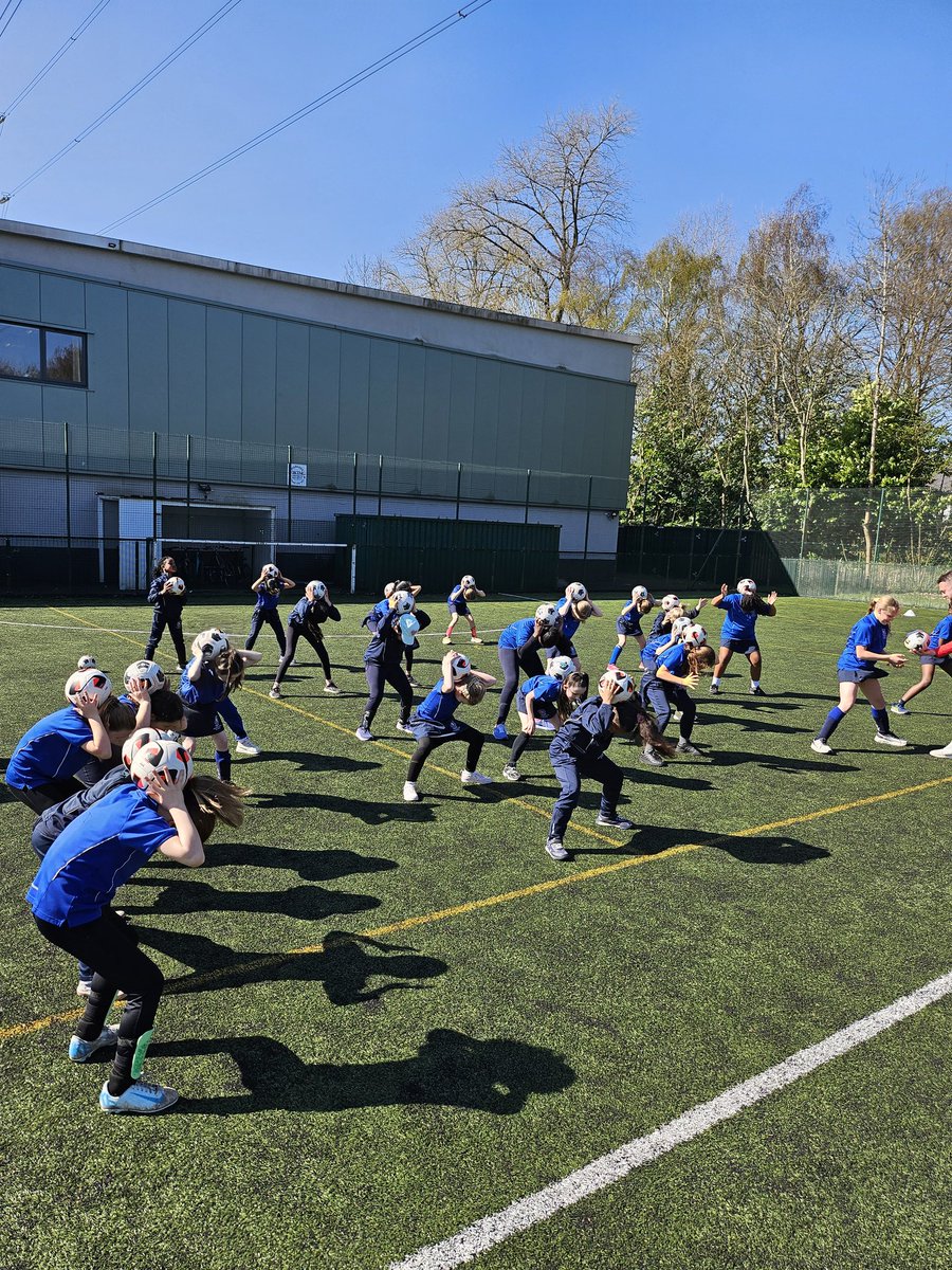 Lots of smiles in the sunshine. ⚽️😎 Ella Toone Academy at Bridgewater.