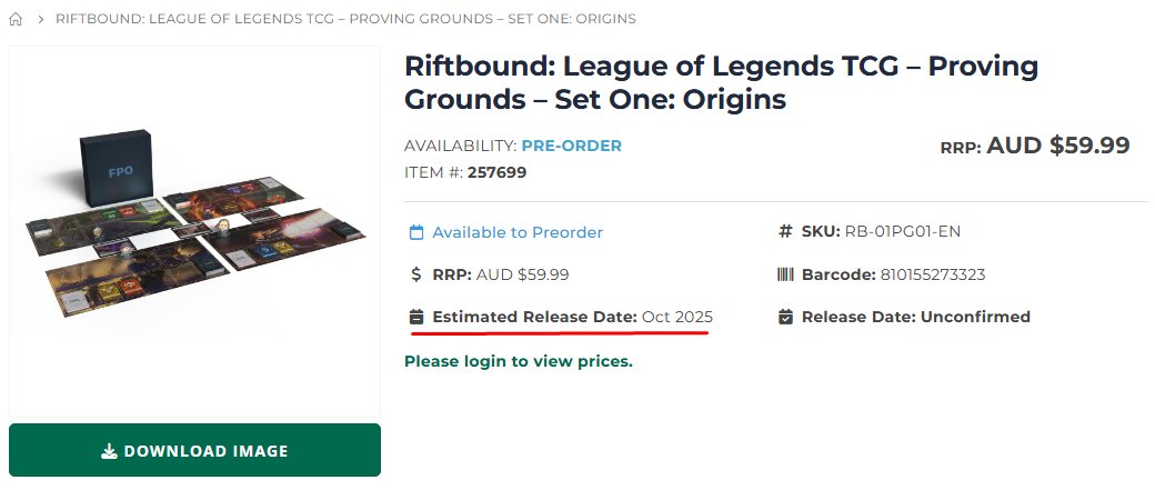 WillowCCG's tweet image. Seems like OCE (Australia) is getting Riftbound around the same time as the first batch of English speaking regions.