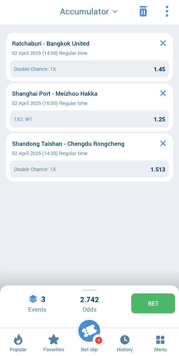 Be_ray_'s tweet photo. ⚽️⚽️⚽️⚽️
Source: https://t.co/ibgYPld7cL
DAILY 2+ FREE ODDS 🌟🌟🌟
1XBET CODE: 93UVG
2.70+ ODDS 😍😍😍
Play and Win
KICK OFF: 1400hrs (EAT)

SAFE FOR HIGH STAKE🤑🤑 https://t.co/6VkswF8gg4