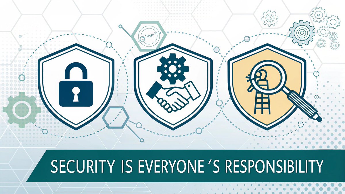 YourCyberGuide's tweet photo. Security is everyone’s job—from interns to exec. Make it a part of your culture.
#CyberSecurity #ZeroTrust #SecurityByDesign #InfoSec #CyberSecurityAwareness #yourcybersecmentor https://t.co/6GmGuhviqK