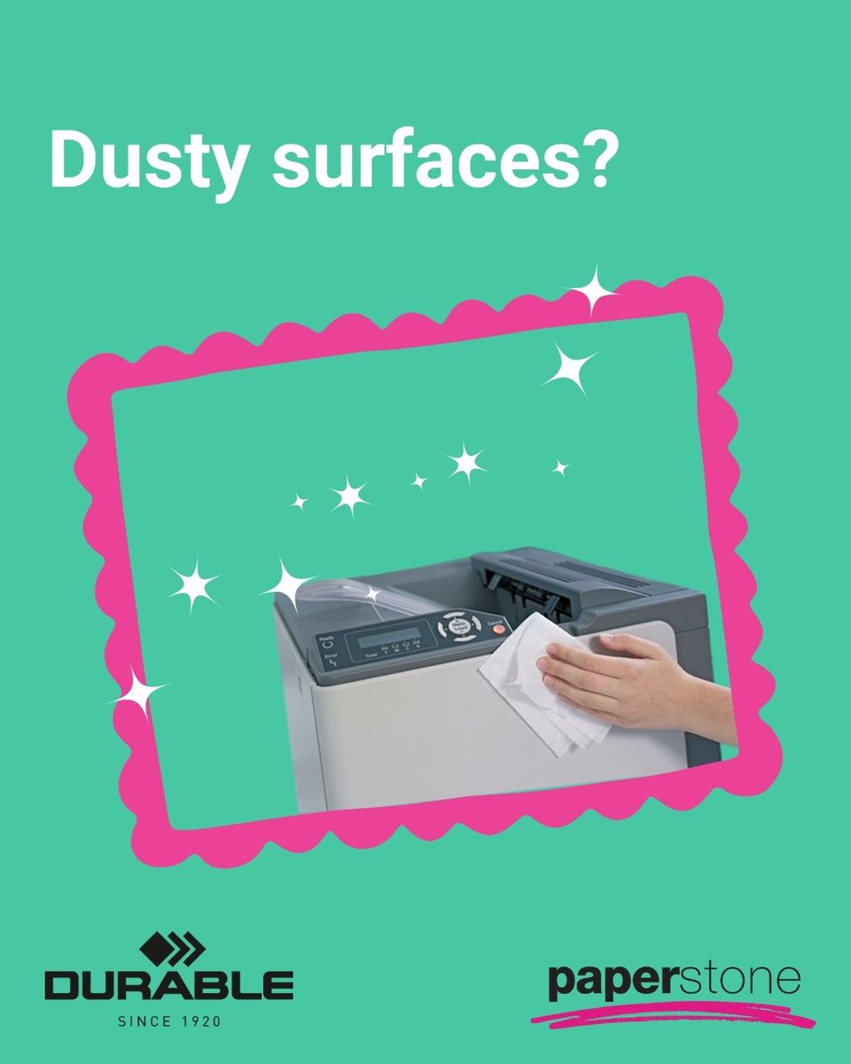 Paperstone's tweet image. Give your laptop the spring clean it deserves with Durable’s computer cleaning range. From streak-free screen wipes to crumb-busting spray dusters, we’ll have your tech looking fresh in no time. ✨

paperstone.co.uk/computer-acces…

#DurableClean #GoodbyeGerms #HelloSparkle #WorkHappy