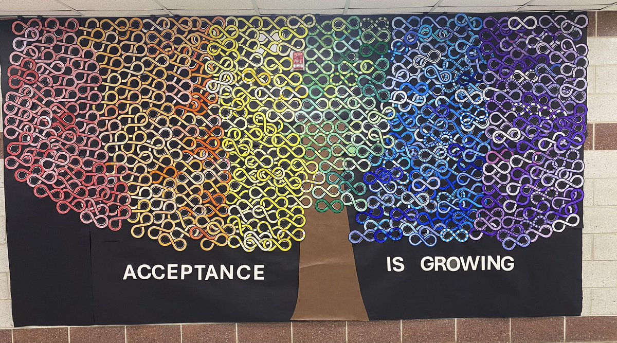 Celebrating Autism Awareness and Acceptance Month at Bradford Heights looks great! Check out the tree our students helped make to represent diversity and acceptance!