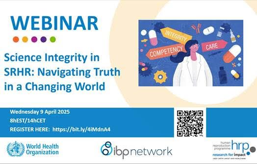HRP (@hrpresearch) on Twitter photo 🧠 Misinformation in #SRHR is on the rise—shaping policy, fueling stigma & harming health.
Join us w/<a href="/ibp_network/">@IBP_network</a> <a href="/WHO/">World Health Organization (WHO)</a> on April 9 @ 14:00 CET for a vital conversation on how we uphold truth in a changing world.
🔗 Register: bit.ly/4iMdnA4
#HopefulFutures 🧠 Misinformation in #SRHR is on the rise—shaping policy, fueling stigma & harming health.
Join us w/<a href="/ibp_network/">@IBP_network</a> <a href="/WHO/">World Health Organization (WHO)</a> on April 9 @ 14:00 CET for a vital conversation on how we uphold truth in a changing world.
🔗 Register: bit.ly/4iMdnA4
#HopefulFutures