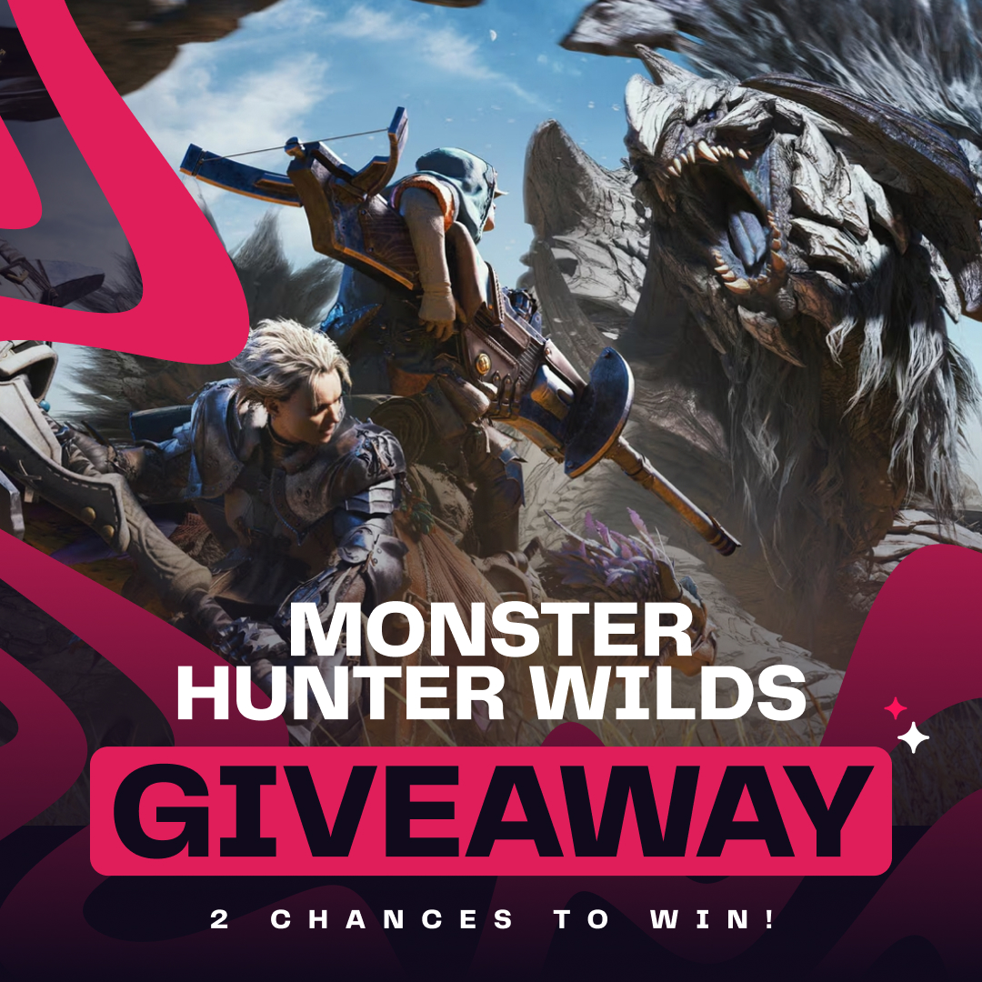 2game's tweet image. GIVEAWAY TIME! 🚨 We are giving you another chance to win one of two keys for #MHWilds !  To enter: 
📝 Follow, Like, Retweet 
💬 Comment your weapon of choice! (Feel free to be creative!)
#Giveaway #MonsterHunterWilds