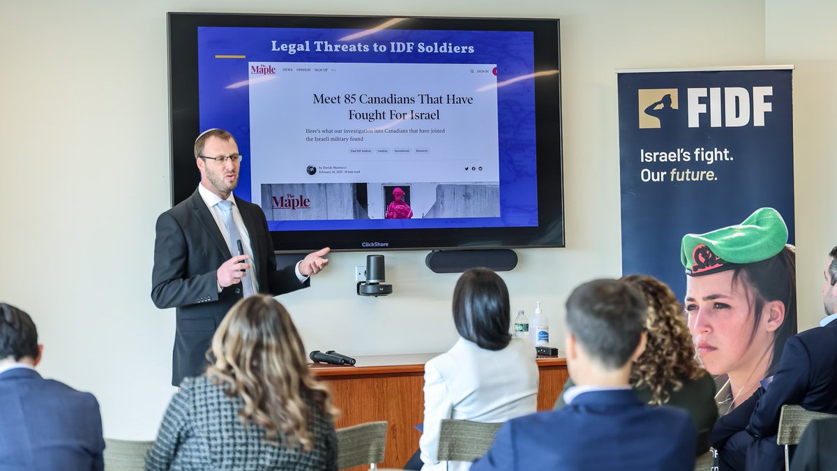 While in Washington DC, NGO Monitor Director of Research <a href="/yonaschiff/">Yona Schiffmiller</a> presented to <a href="/FIDF/">Friends of the IDF</a>.  He spoke about Hamas diversion of USAID funds, as well as legal campaigns targeting IDF soldiers by anti-Israel NGOs, like DAWN, Hind Rajab Foundation, Al-Haq, and others.