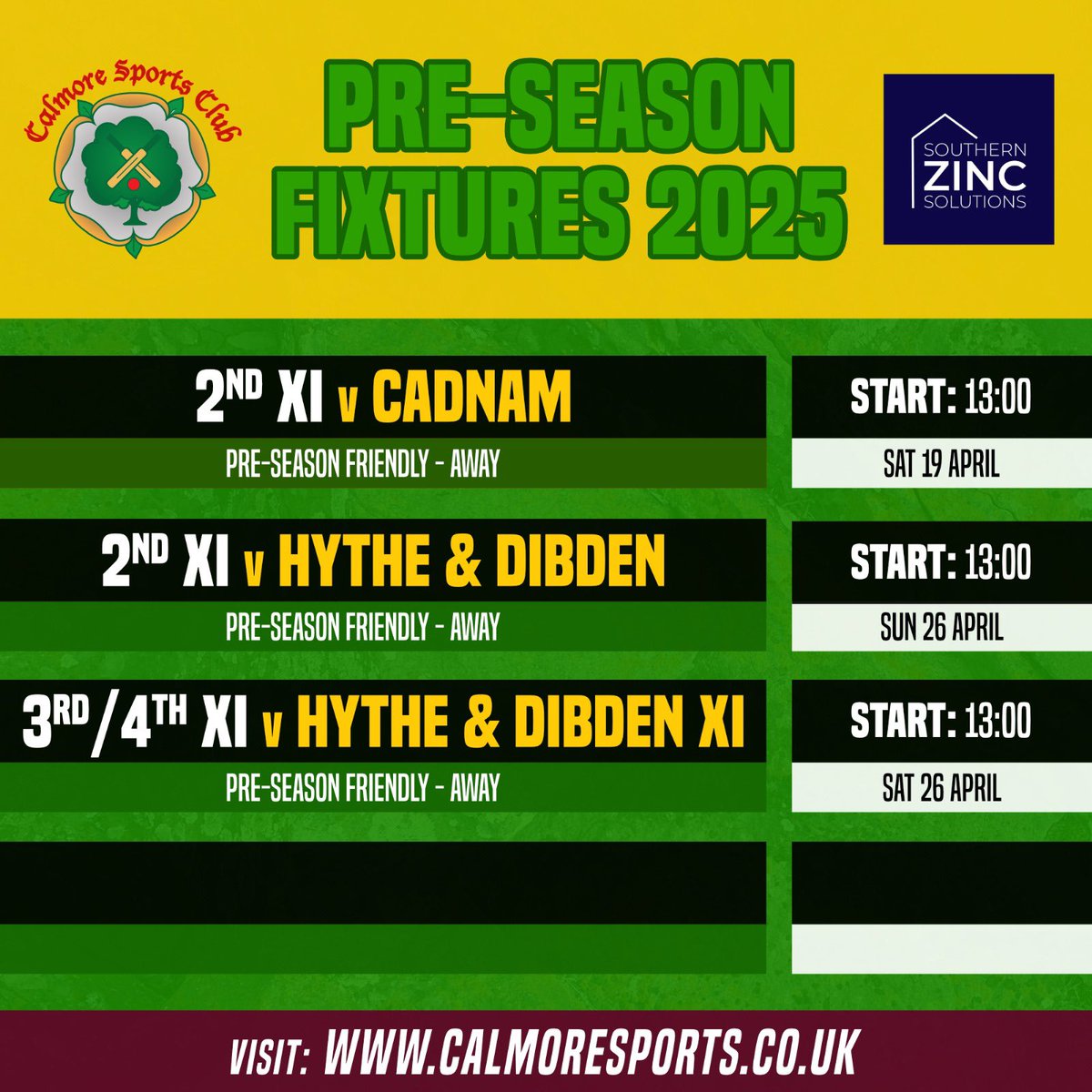 The 10 day countdown begins 😍

April is here, the sun is shining and we are just over a week away from our first fixtures! Here is our pre season schedule for this month… 🏏 ☀️ 

#FTM